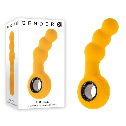 Gender X BUMBLE 12 Function Rechargeable Butt Plug Yellow - Butt Plugs