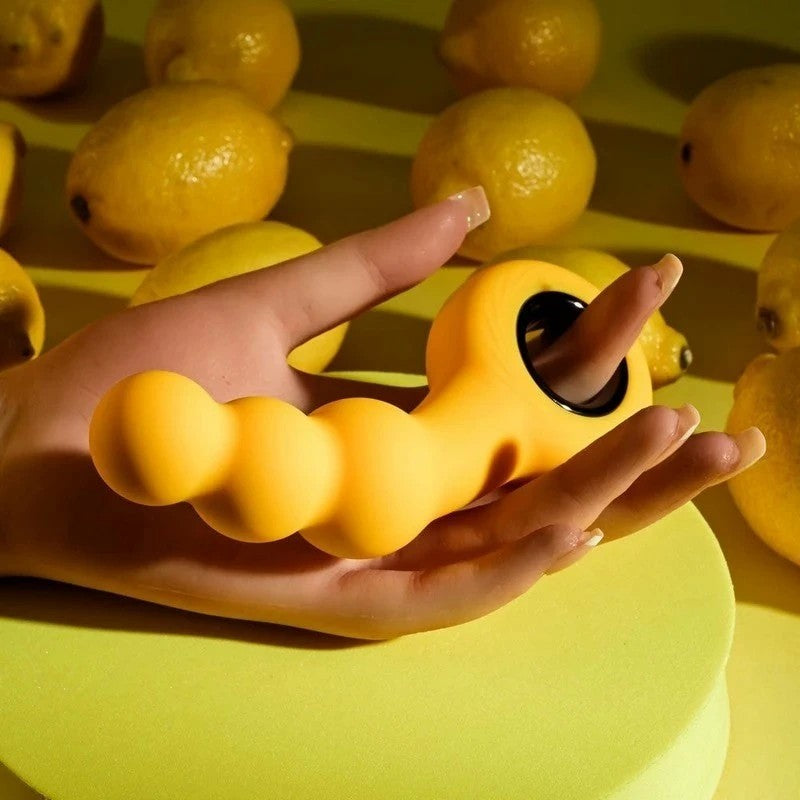 Gender X BUMBLE 12 Function Rechargeable Butt Plug Yellow Butt Plugs