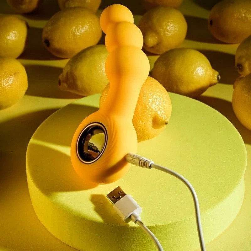 Gender X BUMBLE 12 Function Rechargeable Butt Plug Yellow Butt Plugs