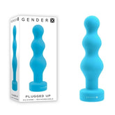 Gender X PLUGGED UP Vibrating Butt Plug Blue Butt Plugs