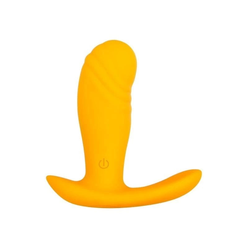 Evolved Creamsicle USB Rechargeable Stimulator with Wireless Remote Orange Butt Plugs