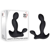 Adam and Eve Adam's Vibrating Triple Prostate Massager Black Prostate Toys