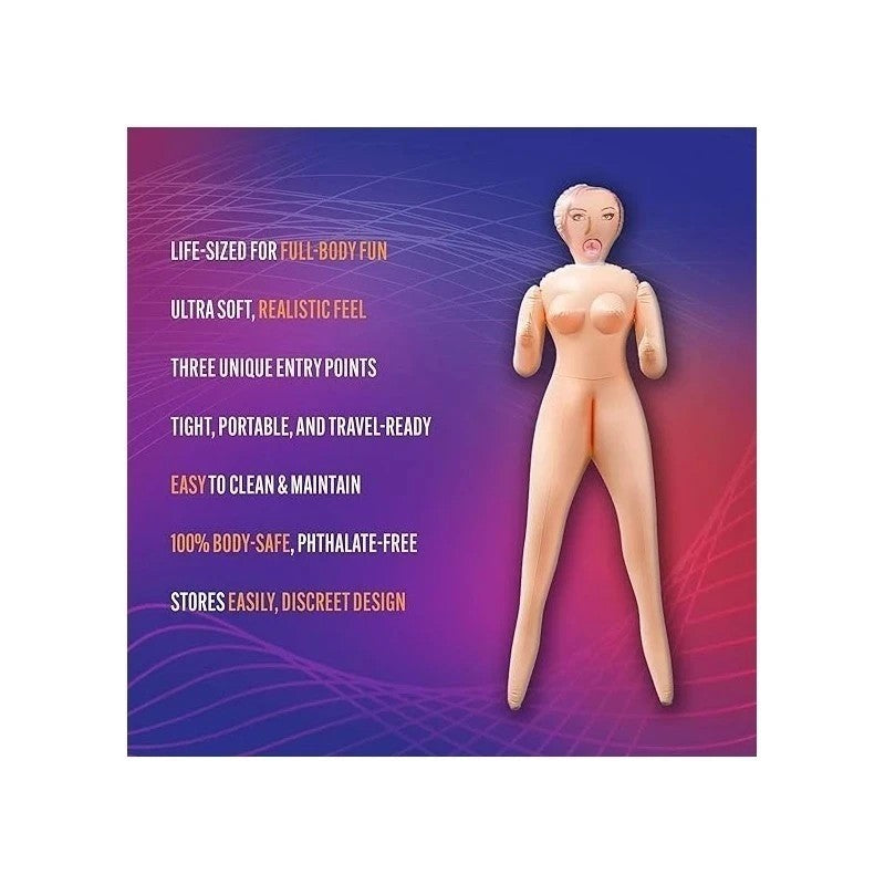 Blush Novelties X5 Men Sweet Jasmine Inflatable Love Doll Flesh Love Dolls