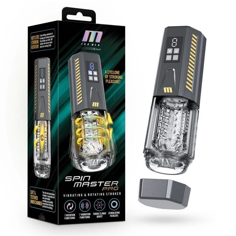 Blush Novelties M For Men SpinMaster Pro Vibrating & Rotating Auto Stroker Masturbators and Strokers