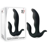 Adam and Eve 3 Point Vibrating Prostate Massager Black Prostate Toys