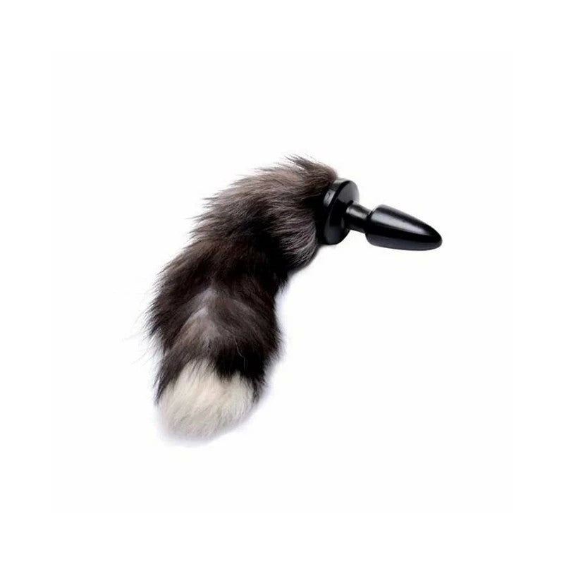 Tailz Ultra Sexy Fox Tail Anal Plug Grey Butt Plugs