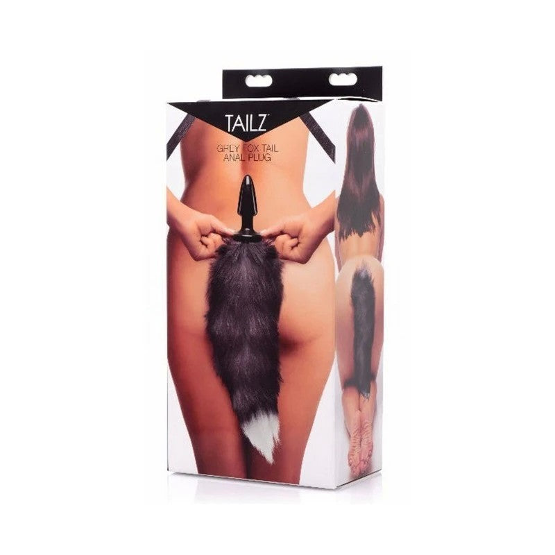 Tailz Ultra Sexy Fox Tail Anal Plug Grey Butt Plugs