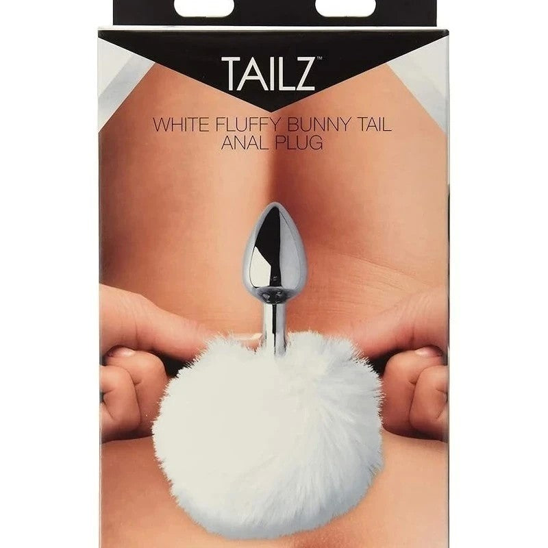 Tailz Seme Flexible White Bunny Tail Anal Plug Butt Plugs