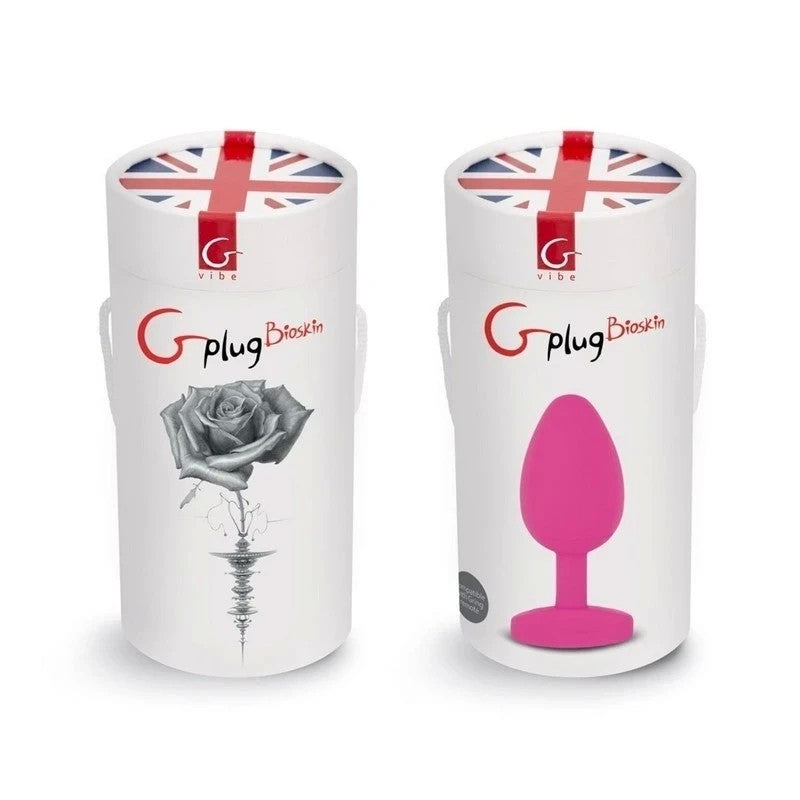 Gvibe Gplug Large Bioskin Butt Plug Sweet Raspberry Butt Plugs