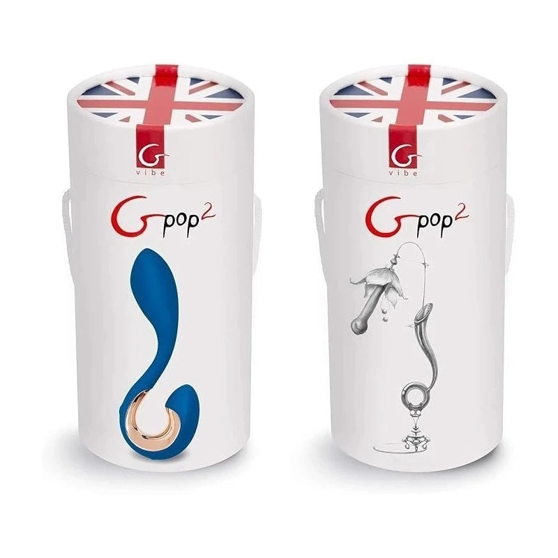 Gvibe Gpop2 Indigo Anatomic Unisex Vibrator Blue Prostate Toys