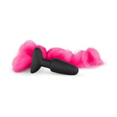 Fetish Collection Silicone Butt Plug With Tail Pink Butt Plugs
