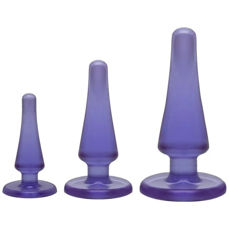 Crystal Jellies Anal Initiation Butt Plug Kit Butt Plugs