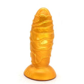 Faak Dome Silicone Anal Plug Gold Butt Plugs