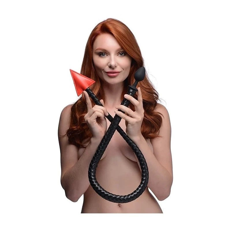 Master Series Hellbound Braided Devil Tail Plug Black Butt Plugs