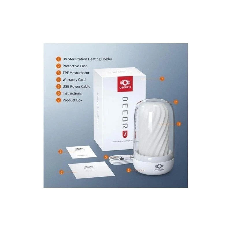 OTouch DECOR 2 Masturbator Sleeve With UV Sterilization & Heating Unit Masturbators and Strokers