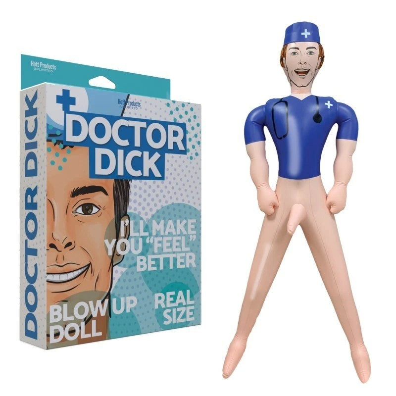 Hott Products Doctor Dick Inflatable Blow Up Sex Doll Love Dolls