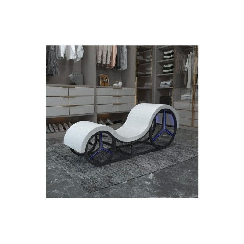Daytona Kama Sutra Mebon Chaise Love Lounge Sex Furniture with Metal Frame and LED Sex Furniture