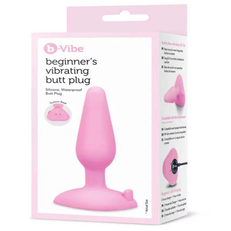 B-Vibe Beginners Silicone Vibrating Butt Plug Butt Plugs