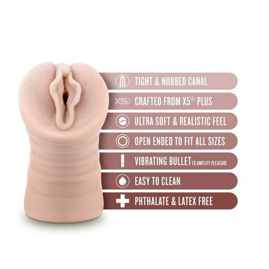 Blush EnLust Destini Vibrating Pussy Stroker - Masturbators and Strokers