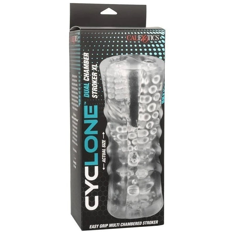 California Exotics Cyclone Dual Chamber Male Stroker XL Masturbators and Strokers