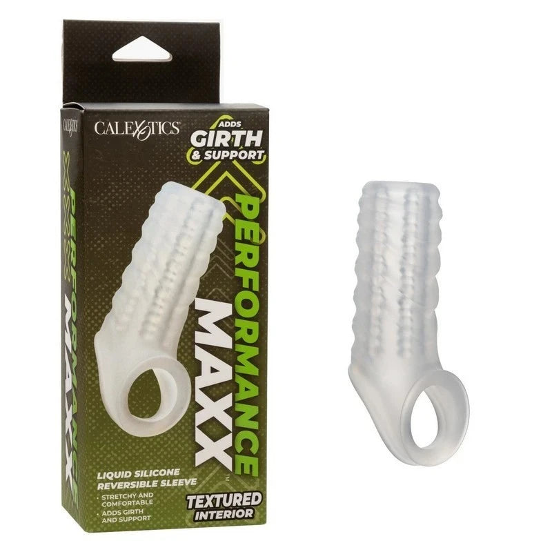 California Exotics Performance Maxx Liquid Silicone Reversible Penis Sleeve Penis Sleeves and Extenders
