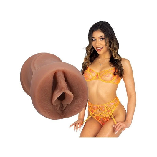 Doc Johnson Xxlayna Marie Pocket Pussy Stroker Caramel - Masturbators and Strokers