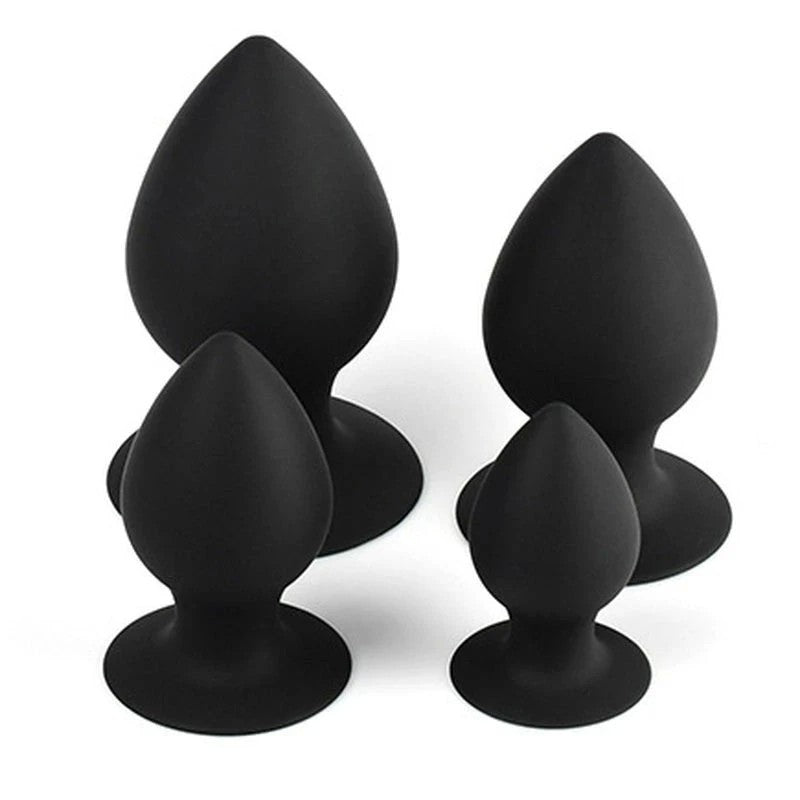 BDStyle Loving Joy Silicone Butt Plug Black Butt Plugs