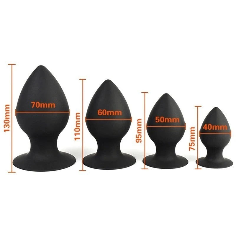 BDStyle Loving Joy Silicone Butt Plug Black Butt Plugs