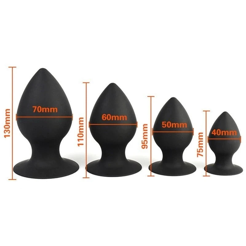 BDStyle Loving Joy Silicone Butt Plug Black Butt Plugs