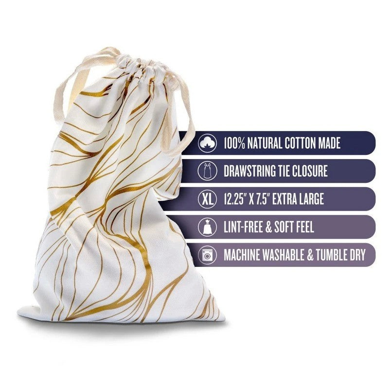 Blush Novelties The Collection Embrace Cotton Toy Storage Bag Vibrator Accessories