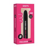 Shots Toys Feelgood KeepCalmAndVibrate Bullet Vibrator Black Bullet Vibrators