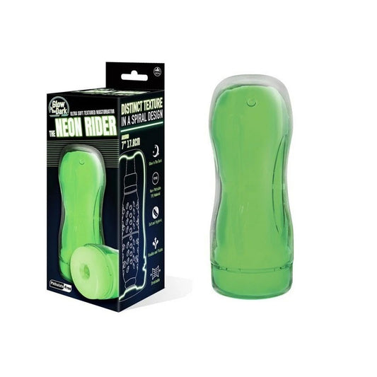 Excellent Power The Neon Rider Glow in Dark Male Masturbator - Masturbators and Strokers
