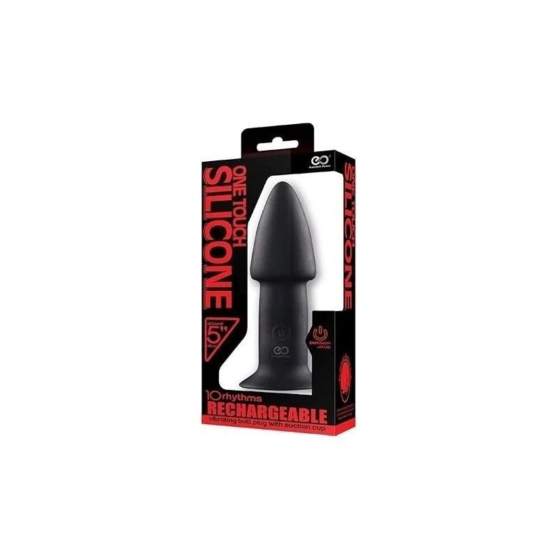 Excellent Power Butt Fun USB Rechargeable Butt Plug Black Butt Plugs