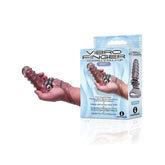 Icon Brands The 9s VibroFinger Ribbed Vibrating Finger Stimulator Grey Finger and Tongue Vibrators
