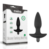 Lovetoy Anal Indulgence Collection Silicone Fantasy Vibrating Anal Plug Black Butt Plugs