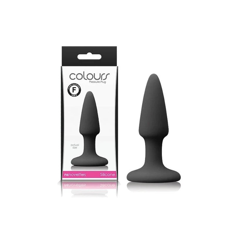 NS Novelties Colours Pleasures Mini Butt Plug Black Butt Plugs