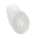 Doc Johnson Palm Pal Ultraskyn Pussy Stroker Frosted Clear Masturbators and Strokers