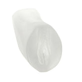 Doc Johnson Palm Pal Ultraskyn Pussy Stroker Frosted Clear Masturbators and Strokers