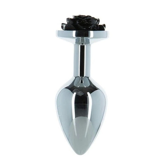 LUX Active 3 Inches Rose Metal Butt Plug - Butt Plugs