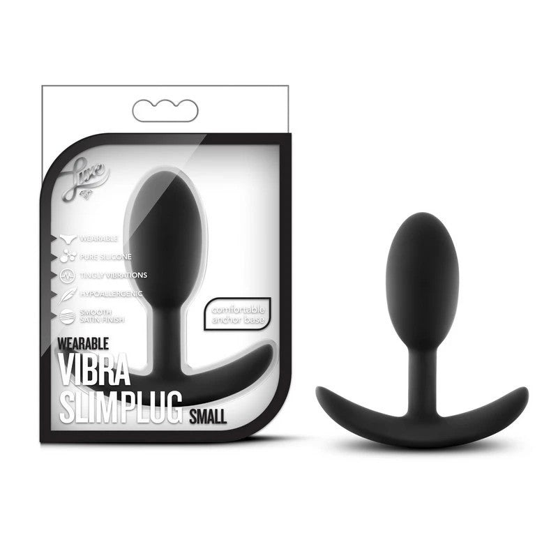 Luxe Wearable Vibra Slim And Sleek Anal Plug Small Butt Plugs
