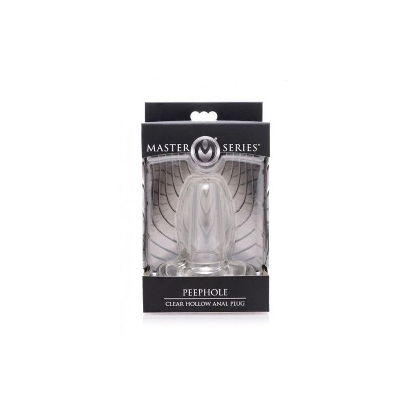 Master Series PeepHole Clear Hollow Anal Plug Small Butt Plugs