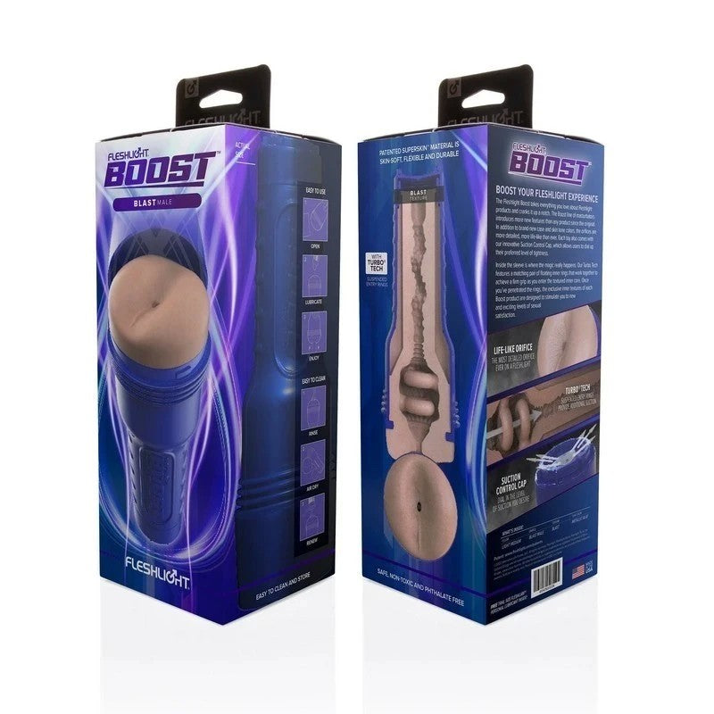 Fleshlight Boost Blast Male Pleasure Stroker Medium Fleshlight Male Masturbators