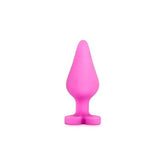 Play With Me Naughtier Candy Heart Shaped Ride Me Butt Plug 4 Inch Butt Plugs