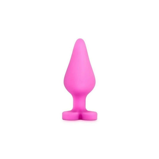 Play With Me Naughtier Candy Heart Shaped Ride Me Butt Plug 4 Inch - Butt Plugs