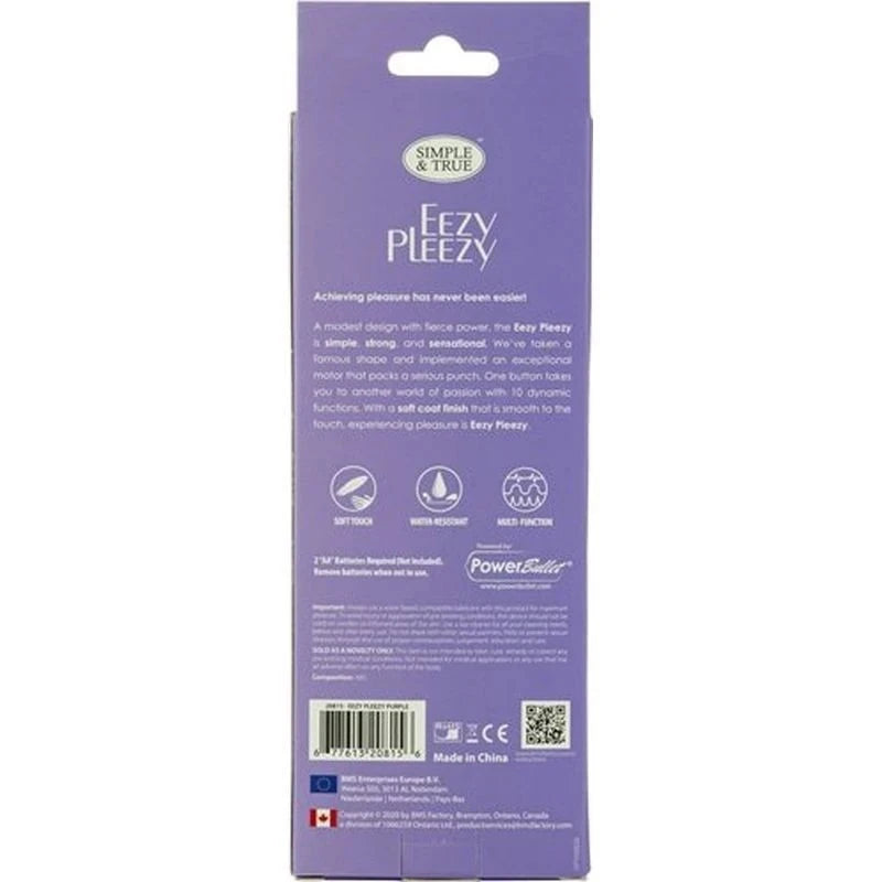 PowerBullet Eezy Pleezy 10 Speed 18 cm Bullet Vibrator Bullet Vibrators