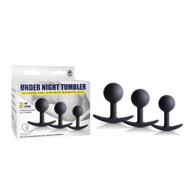 Under Night Tumbler - Weighted Anal Trainer Kit Butt Plugs