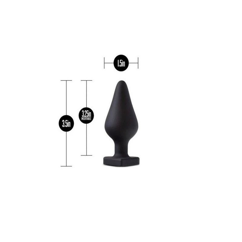 Temptasia Spank Me Silicone Butt Plug Black Butt Plugs