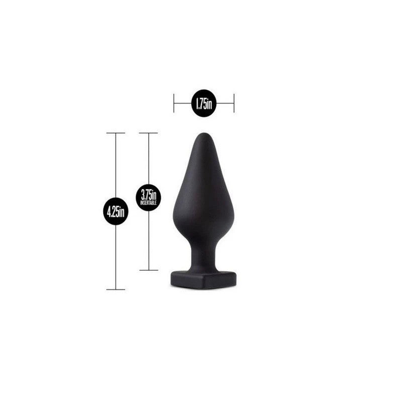 Temptasia Fuck Me Flexible Silicone Butt Plug Black Butt Plugs