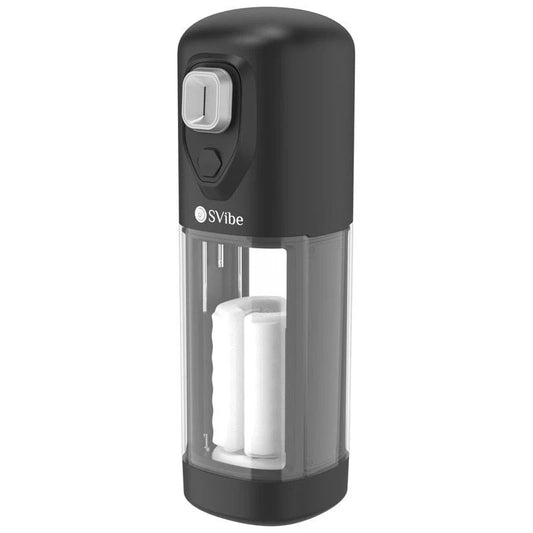 Svibe Ikon Volt Male Masturbator Transparent Black - Masturbators and Strokers