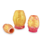 BDStyle Sex Delay Silicone Lock Ring Medium Gold Stretchy Cock Rings